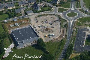 P1020538 2016 05 27 Rue Et Rond Point De Kervily, Rue Du 8 Mai 1945, Rue De La Métairie, Construction Intermarché